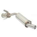 Silencioso trasero en acero inox Ragazzon Fiat Uno 1° SERIE 1301CC TURBO IE KAT. 1986 - 08/1989