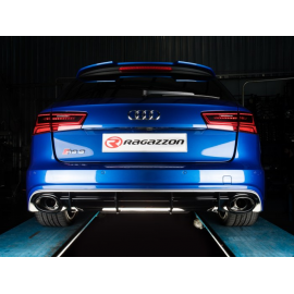Silencieux arrière + tube intermédiaire Inox Audi RS6 QUATTRO AVANT 4.0TFSI V8 (412KW) 2013 - Aujourd'hui