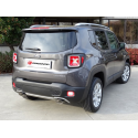 Escape trasero doble en acero inox  Jeep Renegade 1.6 MULTIJET (88KW) 2014 - 2018