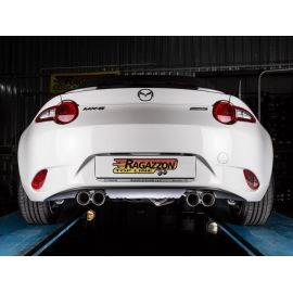 Escape trasero doble en acero inox Ragazzon MAZDA MX-5 TYP (ND) 2.0 (118KW) 2015 - Hoy