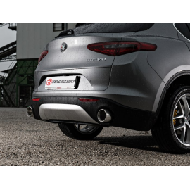 Silencioso trasero doble en acero inox Ragazzon Alfa Romeo Stelvio 2.0 TURBO Q4 (147KW) 2017 - Hoy