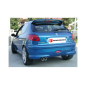 Silencioso trasero en acero inox Peugeot 206 RC 2.0 16V (130KW) 2003 - 2009