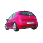 Silencioso trasero doble en acero inox con salidas redondas Fiat Grande Punto 1.6 MULTIJET (88KW) 2009 - 2012