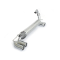 Silencioso trasero doble acero inox salidas redondas SMART FORTWO 1.0 (52KW) 2014 - Hoy