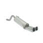 Escape trasero en acero inox Fiat Grande Punto 1.9 MULTIJET (88KW) 09/2005 - 2012