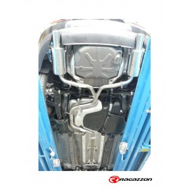Escape trasero doble en acero inox Alfa Romeo 159 1750TBI (147KW) +SPORTWAGON 2009 - 2011