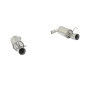 Silencioso trasero doble en acero inox Alfa Romeo 159 1750TBI (147KW) +SPORTWAGON 2009 - 2011