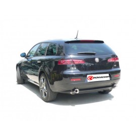 Silencioso trasero doble en acero inox Alfa Romeo 159 1750TBI (147KW) +SPORTWAGON 2009 - 2011