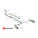 Tramo supresor catalizador grupo N en acero inox MINI COOPER R55 Clubman S 1.6 (128KW) 11/2007 - 2010