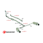 Flexible con tramo intermedio grupo N en acero inox MINI COOPER R55 Clubman S 1.6 (128KW) 11/2007 - 2010