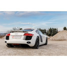 Silencioso trasero en acero inox grupo N Con valvulas de depresión Audi R8 Coupe 4.2 FSI V8 Quattro (316kW) 2010 - 2015