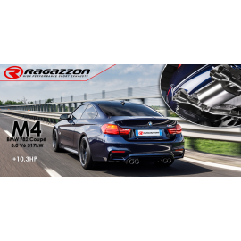 Tramo intermedio + Silencioso trasero Con valvulas integradas Bmw M4 F82 (Coupe) 3.0 V6 (317KW) 2014 - Hoy
