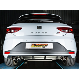 Escape trasero doble en acero inox Ragazzon Seat Leon III (5F) 2.0TSI CUPRA290 (213KW) 2015 - 2017