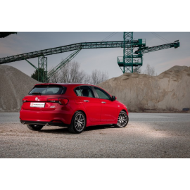 Escape trasero doble en acero inox Fiat Tipo GPL (typ356) 1.4TJET (88kW) 2016 - Hoy