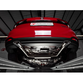 Escape trasero doble en acero inox Fiat Tipo GPL (typ356) 1.4TJET (88kW) 2016 - Hoy