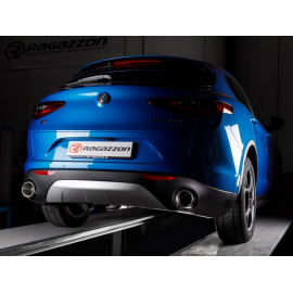 Silencioso trasero dobles en acero inox Alfa Romeo Stelvio 2.2 TURBO DIESEL Q4 (154KW) 2017 - Hoy