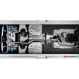Silencioso trasero dobles en acero inox Alfa Romeo Stelvio 2.2 TURBO DIESEL Q4 (154KW) 2017 - 08/2018