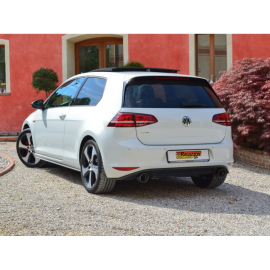 Échappement arrière duplex Volkswagen Golf VII 2.0TSI GTI (162/169KW) 2013 - Aujourd'hui Majoré en Ø70MM sortie 102 mm