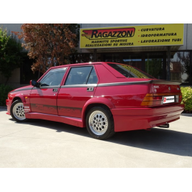 Silencioso trasero en acero inox Alfa romeo 75 1.8 TURBO EVOLUZIONE 1987 - 1991
