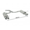 Escape trasero doble en acero inox Alfa Romeo 159 2.0JTDM (100KW) + SPORTWAGON 2010 - 2013
