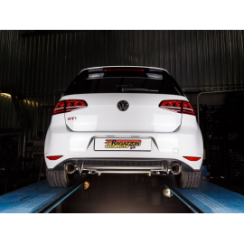 Silencioso trasero doble en acero inox Volkswagen Golf 7 GTI 2.0TSI (162/169KW) 2013 - 2017