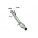 Tubo sustitución catalizador + Tubo sustitución FAP acero inox BMW Serie 1 F21 118D - XD (105KW - N47) 2012 - 2015