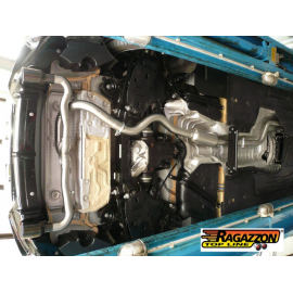 Tramo intermedio con silencioso en acero inox + Tramos traseros dobles BMW Série 1 F21 118D - XD (110KW - B47) 2015 - Hoy