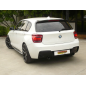 Tramos traseros dobles  en acero inox BMW Serie 1 F21 120D - XD (140KW - B47) 2015 - Hoy