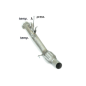 Tubo sustitución catalizador + Tubo sustitución FAP acero inox  BMW Série 3 F30(SEDAN) 320D - 320D XDRIVE (135KW) 10/2011 - 2015