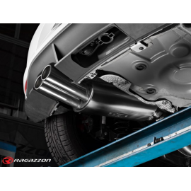 Silencioso trasero en acero inox + Tramo intermedio grupo N Volkswagen Polo 6C 1.8TSI (141KW) 2014 - Hoy