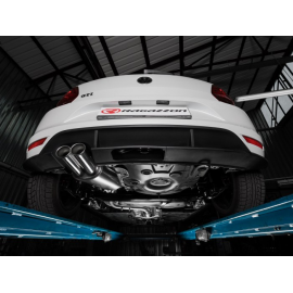 Silencioso trasero en acero inox + Tramo intermedio grupo N Volkswagen Polo 6C 1.8TSI (141KW) 2014 - Hoy