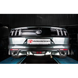 Tramo intermedio acero inox + Silencioso trasero inox Ford Mustang VI Coupe 5.0 V8 GT (310KW) Ø76MM 2015 - Hoy
