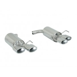 Silencioso trasero doble en acero inox Alfa Romeo Brera 2.0JTDM 125KW 2009 - 10/2010