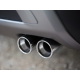 Escape trasero doble en acero inox 2 salidas redondas Fiat 500X 1.0GSE (88KW) 2018 - HOY