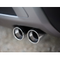 Escape trasero doble en acero inox 2 salidas redondas Fiat 500X 1.0GSE (88KW) 2018 - HOY