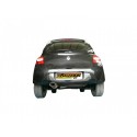 Silencioso trasero en acero inox salida ovalada Renault Twingo 2 RS 1.6 16V (98KW) 06/2007 - 2014