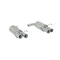 Escape trasero doble en acero inox Ragazzon Alfa Romeo Brera 2.4JTDM (147KW) 01/2006 - 10/2010