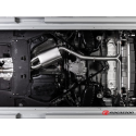 Silencioso intermedio + Tramos traseros en acero inox Porsche Cayenne (536) 3.0 V6 (250kW) 2017 - 2018 (no Euro6D-Temp)