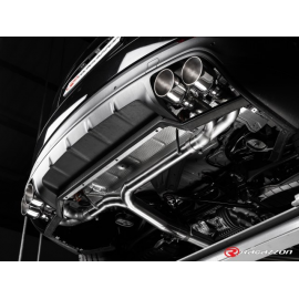 Cola redonda Sport Line en acero inox Porsche Cayenne (536) 3.0 V6 (250kW) 2017 - 2018 (no Euro6D-Temp)