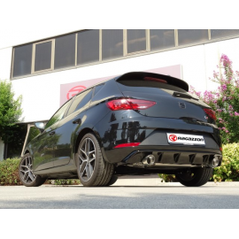 Silencioso trasero doble en acero inox Seat Leon MK3 1.5TSI FR (96 / 110KW) 09/2018 - Hoy