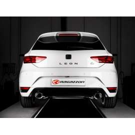 Silencioso trasero doble en acero inox Ragazzon Seat Leon III (5F) 1.4TSI (110KW) AEROPACK 2014 - 08/2018