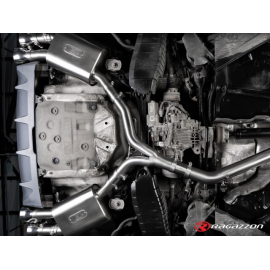 Silencioso trasero doble en acero inox con salidas redondas Sport Line    AUDI S5 COUPE 3.0TFSI QUATTRO (260KW) 2016 - Hoy