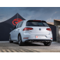 Echappement arrière duplex en inox g/d avec 2 sortie ovale 108x70 mm Volkswagen Golf MK7.5 1.0TSI (85kW) 08/2018 - AUJOURD'HUI