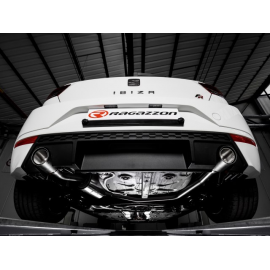 Escape trasero doble acero inox salidas Carbon Shot Seat Ibiza MK5 (6F) 1.0TSI (85KW) FR 2019 - Hoy