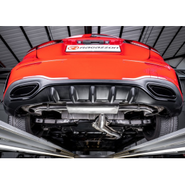 Escape trasero dobles en acero inox Mercedes clase A(177) A200 (120kW) 05/2018 - Hoy