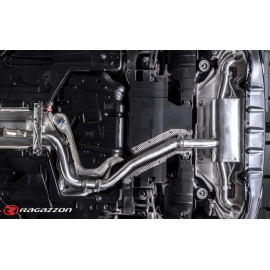 Escape trasero dobles en acero inox Mercedes clase A(177) A200 (120kW) 05/2018 - Hoy