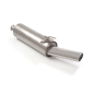 Posteriore inox con terminale Alfa Romeo 146 1.4 16V - 1.6 16V - 1.8 16V - 2.0 16V T.S. 06/1997 - 2001